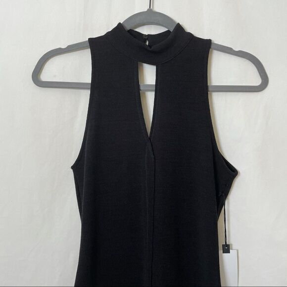ASTR Cutout Knit Bodycon Dress Black New - Picture 3 of 10